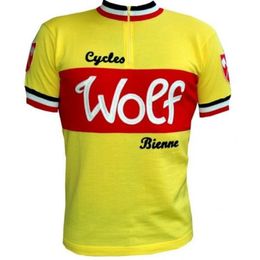 Cycle Wolf Team Cycling Jersey 2022 Maillot Ciclismo Road Bike Riding Clothes Auto da motociclista Ciclaggio V2231E V2231E