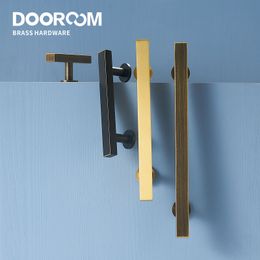 Dooroom Brass Furniture Long Handles Modern Nordic Wardrobe Dresser Cupboard Cabinet Drawer Shoe Box Wine Bar Pulls Knobs