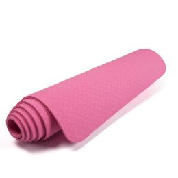 1830*610*6mm One Colour TPE Yoga Non-Slip Gymnastics Gym Exercise Yoga Mat