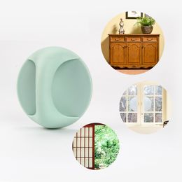 Diameter 9 cm Self-Adhesive ABS Drawer Paste Handle Sliding Door Cabinet Window Handle Door Handle Wardrobe Glass Handle ( 1pc )