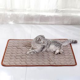 Pet Cooling Pad for Cat Summer Ice Silk Mat for Cat Nest Pet Supplies Summer Cat Bed Cooling Pad Kitten Heatstroke Prevention