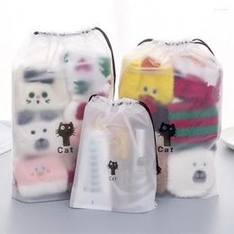 Storage Bags 1pcs Waterproof Clothes Bag With Cactus Print Convenient Drawstring Design
