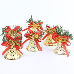 6Pcs/Set Widget Decor Exquisite Workmanship Pleasing Sound Plastic Christmas Craft Jingle Bell Hanging Pendant Festival Supplies