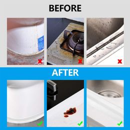 Sealing Tape For Bathroom Kitchen PVC Self Adhesive Caulk Tape Sealant Strip Waterproof Sink Bathtub Floor Wall Edge Protector