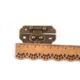 New Vintage Antique Brass Wood Suitcase Box Clasp For Wooden Boxes Hook Furniture Buckle Clasp Lock Decorative Latch Hasp C2264