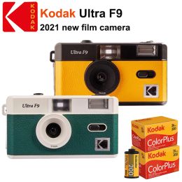 Camera New KODAK Vintage Retro Ultra F9 35mm Reusable Film Camera Yellow / Dark Night Green + 13536 35mm Color Plus 200 Film