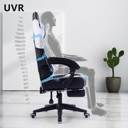 UVR LOL Internet Cafe Racing Chair Home Ergonomic Liftable Computer Chair Adjustable Swivel With Pedal Reclining Office Chair