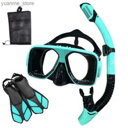 Diving Accessories Snorkeling Scuba Diving Mask Free Diving Goggles Silicone Skirt Panoramic Dive Mask For Adults Swimming Snorkeling Y240410