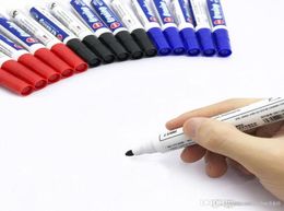 Black Red Blue Erasable Pens Office School Point 01inch Smooth Writing Pens Whiteboard Writing Erasable Markers Pen XDH1326 T038100814
