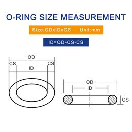 5PCS/Lot White Silicone O Ring Thicknes CS1.8mmID34.5/35.5/37.5/40/41.2/42.5/45/46.2/50*1.8mm VMQ Seal Rubber Ring Gasket Washer