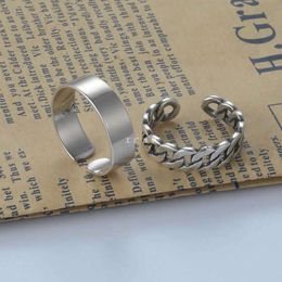 Ring Mens Trendy Cool Instagram Personality Niche Single Korean Version Student Girl Style Adjustable