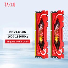 RAMs JAZER Factory Sales Ram 4gb 8gb 1600MHz 1866MHz DDR3 Desktop Memory Computer PC3 Memories With Heatsink