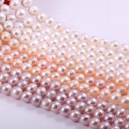 Natural Freshwater Pearl Round Loose Beads For Jewellery Making DIY Bracelet Earrings Necklace Accessory