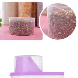 Plastic Cereal Dispenser Storage Box Kitchen Food For Kitchen Grain Dried Fruit Snacks Grain Rice Container Food Sealed Jar Can