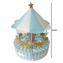 New Romantic Carousel Candy Box Wedding Favours and Gifts Souvenir for Guest Party Favours Gift Candy Box Wedding Decorations