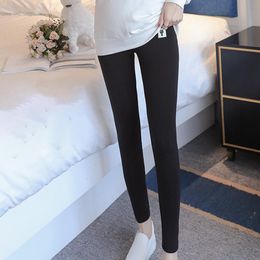 Leggings Stylish Solid Color High Waist Pregnancy Leggings Trousers Solid Color Comfortable Pants