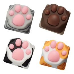 Accessories Personality Soft Feel ABS Silicone Kitty Paw Artisan Cat Paws Pad Mechanical Keyboard KeyCaps for cherry MX Switches