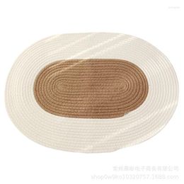 Carpets 2024 Jute Hand-woven Oval Carpet Doormat Coffee Table Bedroom Bedside Blanket Balcony Porch Entrance Living Room Sofa Floor Mat