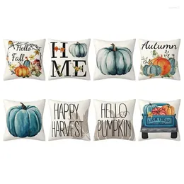 Pillow Autumn Fall Covers Creative Pumpkin Napping Cover Thanksgiving Reinforced Seams Design Decoration