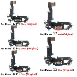 100% Original USB Charging Dock Jack Plug Socket Port Connector Charge Board Flex Cable For Iphone 12 Pro Max 12 Mini