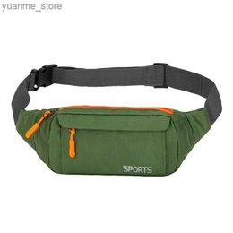 Sport Bags Sports running strap waterproof and adjustable running bag with zipper waist bag for mobile phones suitable for outdoor activities Y240410
