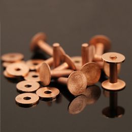 20pcs High quality Copper rivets & burrs 1/2" leather craft belt luggage rivets studs Permanent Tack Fasteners