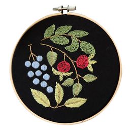 DIY Full Range of Embroidery Cross Stitch Stamped Embroidery Cloth with Floral Kit Cross Stitch Arts Crafts Sewing Decoration