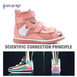 Princepard Orthopedic Kids Sandals for Boys Girls Summer Open Toe Corrective Arch Support Shoes Babies First Walk Thomas Sole