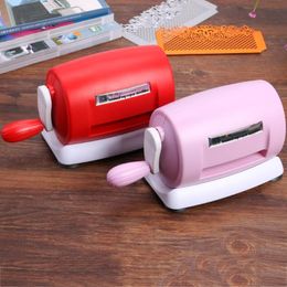 DIY Dies Cutting Embossing Machine Scrapbooking Dies Cutter Paper Card Die-Cut Machine Home Embossing Dies Tool Pink Purple