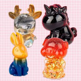 1pc 3D Animal Resin Molds Wolf Rabbit Dog Bear Epoxy Silicone Moulds DIY Crafts Casting Mold For Home Accessories