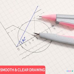 M&G School Compass Colourful Stationery Student Drawing Compass with refills math set drafting Drawing Tools Geometry Set