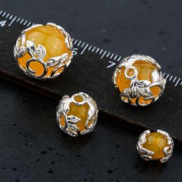 Genuine Real Solid 925 Sterling Silver Flower Bead Caps Half Round Wrap Bead Cap Connector Jewelry Making Findings