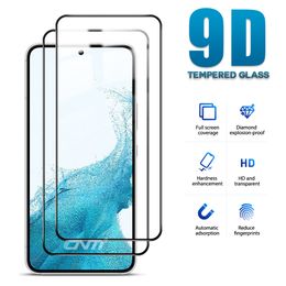 2PCS Tempered Glass Screen Protector For Samsung Galaxy S22 S21 S20 FE Plus Anti-scratch Full Cover Protective film Accessories