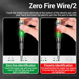 B09/B12 Voltimetro Amperimetro Digital Tester Electric Induced Electric Screwdriver Probe with Indicator Light Test Pen Sensor