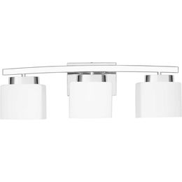5- 라이트 무광택 검은 색 화장대 라이트 조명 욕실을위한 흰색 유리 그늘 41 인치 - 밝고 세련된 욕실 조명을위한 현대 산업 디자인