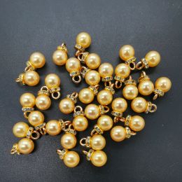 NEW 20pcs 8MM Mini Colour Acrylic Pearl Pendant Beads Charm Earrings Ornaments Jewellery Making Parts