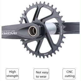 Racework crank Aluminium alloy hollow integrated 170mm 175mm 32 34 36 38T Sprocket with Bottom Bracket Mountain Bicycle Crankset