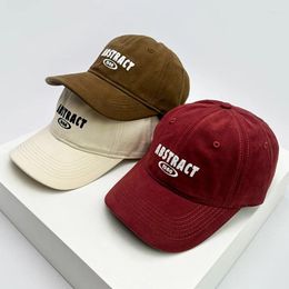 Ball Caps Men Women Recreational Korean Letter Embroidery Baseball Hats Versatile Breathable Sunshade Snapback Fashion Student