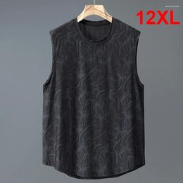 Men's Tank Tops Summer Men Sleeveless Tshirt Cool Breathable Top Fashion Casual Vest Plus Size 12XL