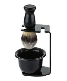 Shaving Brush Set Soap Bowl Stand Holder Plastic Handle Nylon Hair Beard Kit Barber Kit14172263