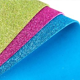 10pc Flash Thick Sponge Paper With Adhesive Rubber Glitter Powder EVA Foam Paper Diy Kid Creative Paper Craft Scrapbooking Decor