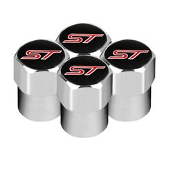 Auto sticker ST Emblem Wheel Tire Valve Tyre Caps Case for ST FOCUS 2 3 Mondeo Fiesta Kuga MK2 MK3 MK4 Accessories7929562