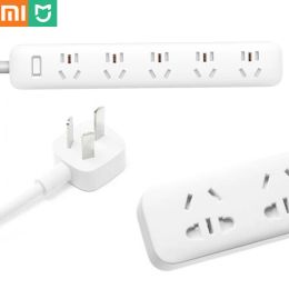 Original Xiaomi Mi 5 Power Sockets mijia Power Strip Plug Electrical Power Adapter Independent Safety Door with Nonslip Mat