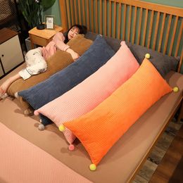 Solid Colour Long Round Maternity Women Pillow Bolster for Beds Neck Headrest Body Chair Car Seat Backrest Cushion