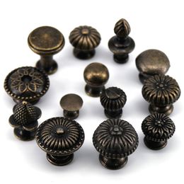 Various Models Bronze Knobs Kitchen Bathroom Closet Drawer Cabinet Dresser Pulls handles Small Jewellery Box knobs Pack of 1