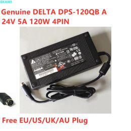 Adapter Genuine DELTA DPS120QB A 24V 5A 120W 4PIN DPS120AB3 AC Adapter For Laptop Power Supply Charger