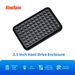 Enclosure KingSpec 2.5" SSD Hard Disk Enclosure SATA to USB adapter HDD Case for 2.5 Inch HDD SATA SSD Disk External hdd enclosure USB 3.0