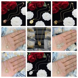 Designer Fashion Luxury necklace high quality Jewellery chains necklaces for women and mens party Gold jewellery party gift