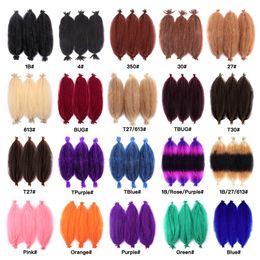 Kinky Marley Braiding Crochet Hair Bulk Extensions Faux Locs Pre-Separated Springy Afro Twist Hair For Butterfly Locs Braids