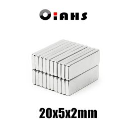 Length 20mm Rectangle/Square Super Strong Rare Earth NdFeB Neodymium Bar Block Magnets